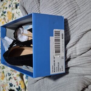 Jack Rogers Melnick Black Suede Outside and Leather Lining Loafers New in BOX